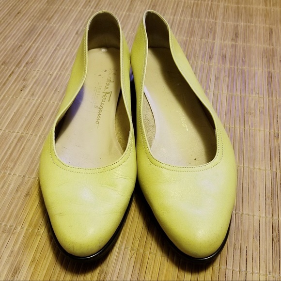 Salvatore Ferragamo Shoes - Salvatore Ferragamo Citrus Leather Flats